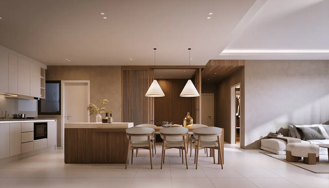 khu vực bếp ansana kita group